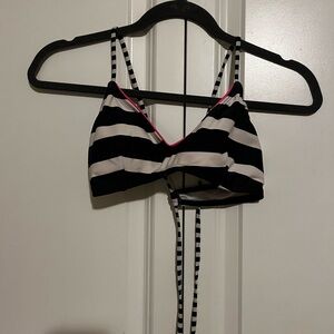 Black and white swimsuit top